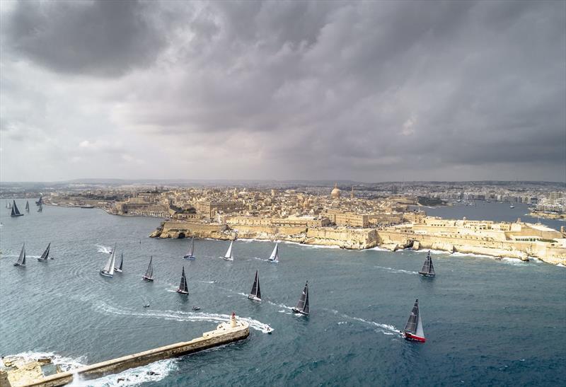 Start 2018 Rolex Middle Sea Race, Valletta, Malta photo copyright Rolex / Kurt Arrig taken at Royal Malta Yacht Club and featuring the IRC class