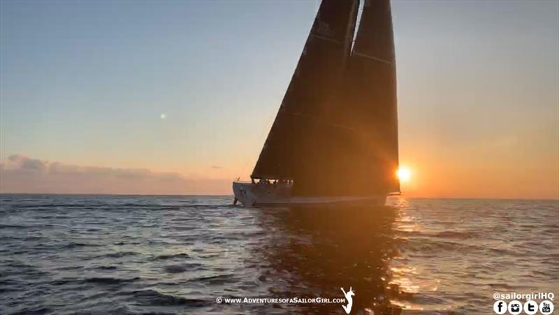 Rambler at Sunrise off Malta - Rolex Middle Sea Race 2019 - photo © Nic Douglass / www.AdventuresofaSailorGirl.com