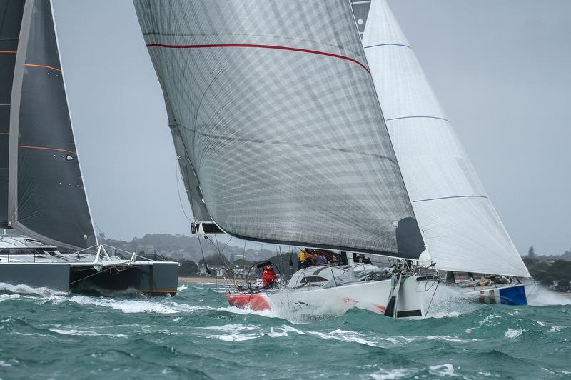 Wired - PIC Coastal Classic - Start - Waitemata Harbour - October 25, 2019 photo copyright Richard Gladwell / Sail-World.com taken at New Zealand Multihull Yacht Club and featuring the IRC class