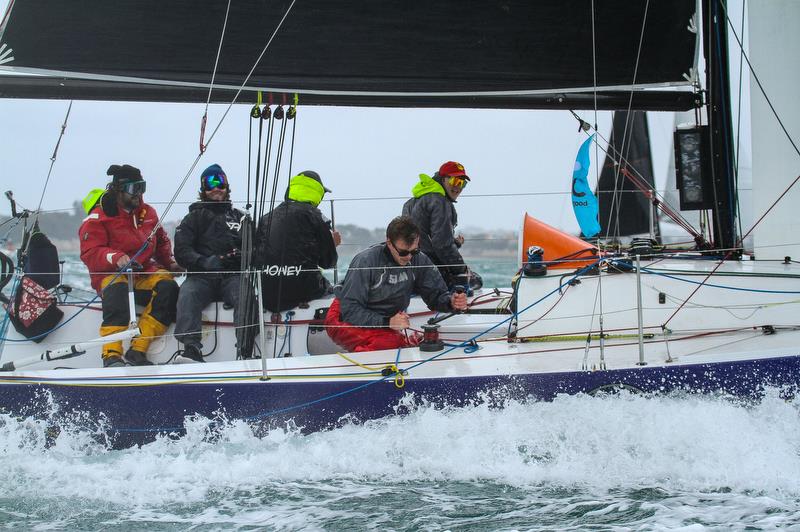 Deep Throttle - PIC Coastal Classic - Start - Waitemata Harbour - October 25, 2019 photo copyright Richard Gladwell / Sail-World.com taken at New Zealand Multihull Yacht Club and featuring the IRC class