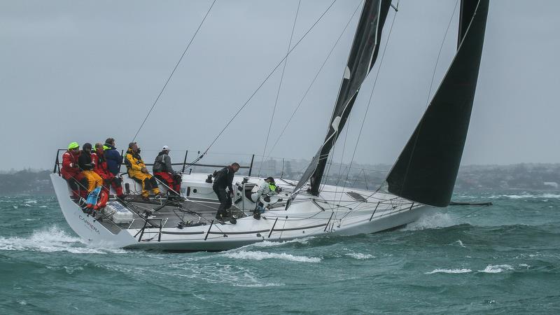Carrera - PIC Coastal Classic - Start - Waitemata Harbour - October 25, 2019 photo copyright Richard Gladwell / Sail-World.com taken at New Zealand Multihull Yacht Club and featuring the IRC class