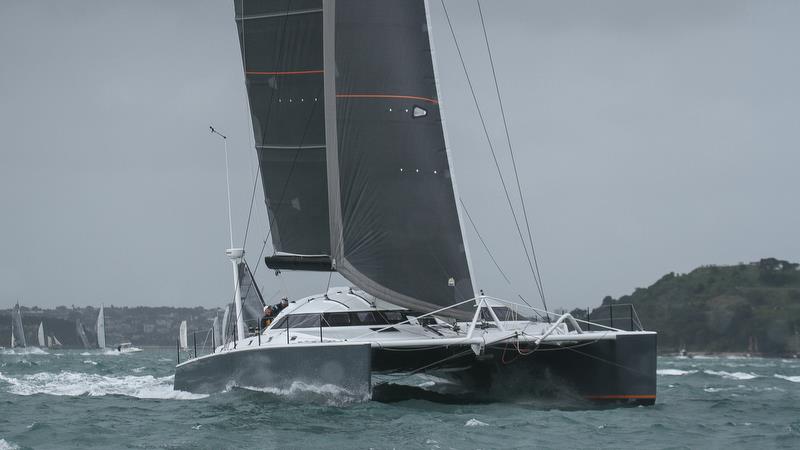 PIC Coastal Classic - Start - Waitemata Harbour - October 25, 2019 photo copyright Richard Gladwell / Sail-World.com taken at New Zealand Multihull Yacht Club and featuring the IRC class