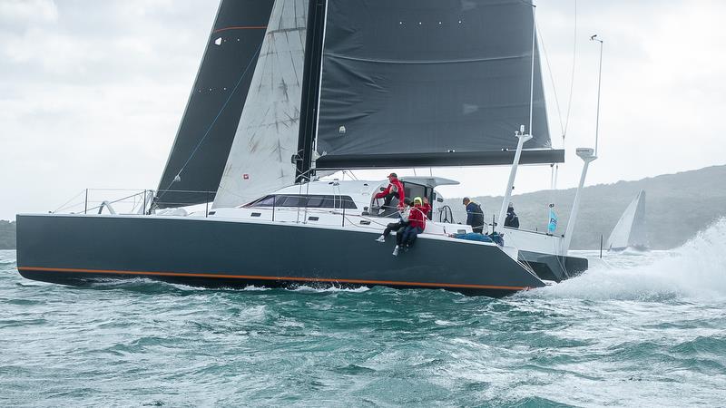 PIC Coastal Classic - Start - Waitemata Harbour - October 25, 2019 photo copyright Richard Gladwell / Sail-World.com taken at New Zealand Multihull Yacht Club and featuring the IRC class