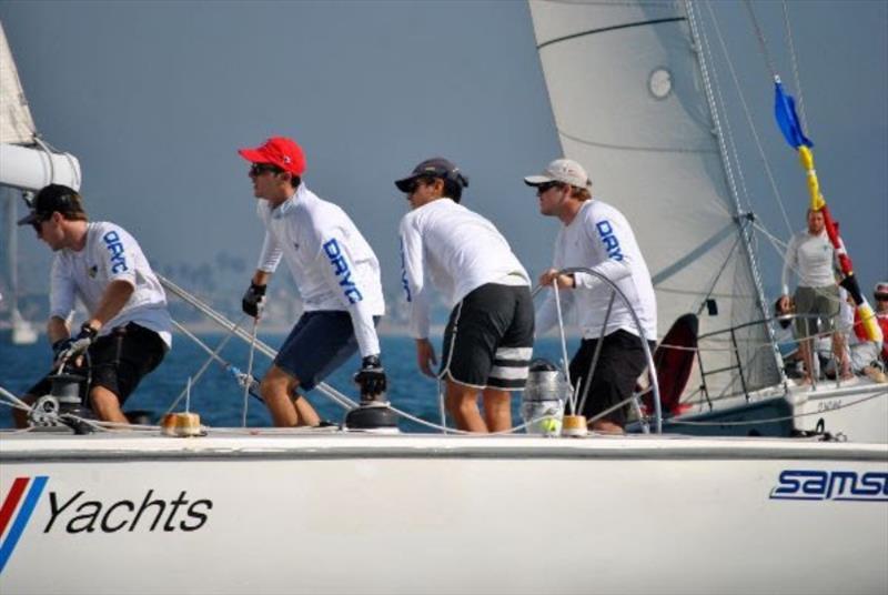 Christopher Weis and crew were lean, mean sailing machines this weekend, securing the win as the overall Calfornia Dreamin' Series. They finished second in the weekend's two-day regatta photo copyright Laurie Morrison / LBYC taken at Long Beach Yacht Club and featuring the IRC class