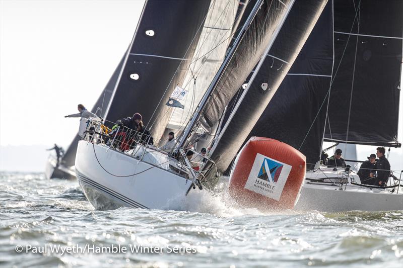 Malice during the HYS Hamble Winter Series week 5 photo copyright Paul Wyeth / www.pwpictures.com taken at Hamble River Sailing Club and featuring the IRC class