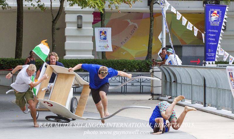 Rickshaw racing, oops! Raja Muda Selangor International Regatta 2015. - photo © Guy Nowell / RMSIR