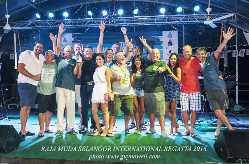 Celebration time, Raja Muda Selangor International Regatta 2016 photo copyright Guy Nowell / RMSIR taken at Royal Selangor Yacht Club and featuring the IRC class