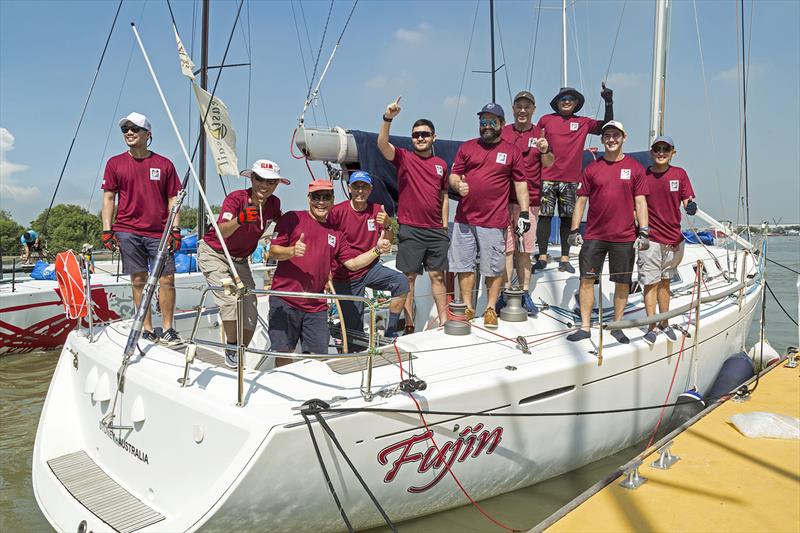 Fujin, with HH the Raja Muda on board.  Raja Muda Selangor International Regatta 2019 photo copyright Guy Nowell / RHKYC taken at  and featuring the IRC class