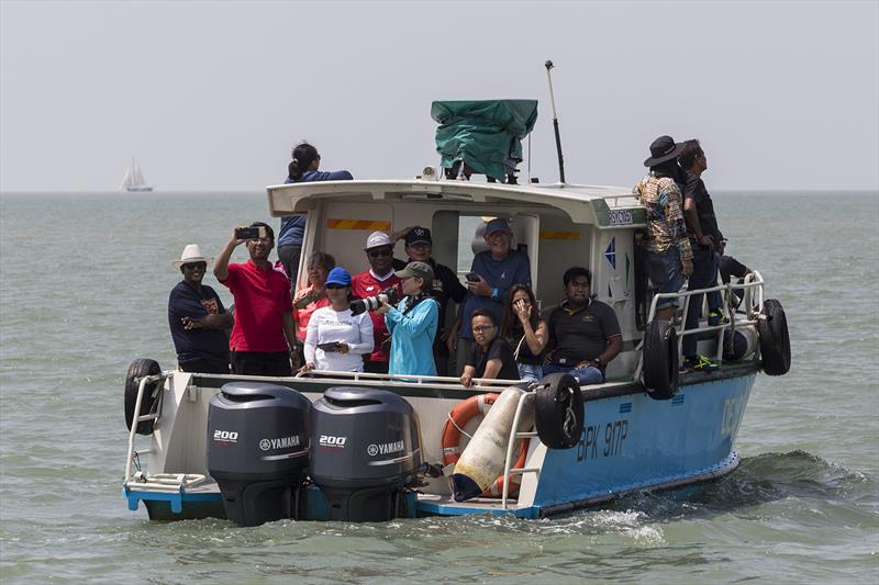 Media scrum afloat. Raja Muda Selangor International Regatta 2019 photo copyright Guy Nowell / RHKYC taken at  and featuring the IRC class