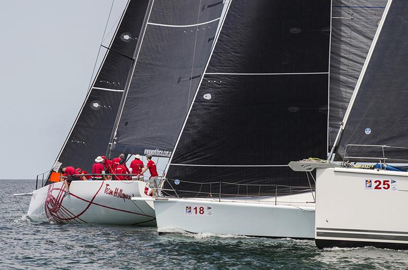 Team Hollywood port-tacks the fleet at the pin end. Pangkor start. Raja Muda Selangor International Regatta 2019 photo copyright Guy Nowell / RMSIR taken at Royal Selangor Yacht Club and featuring the IRC class