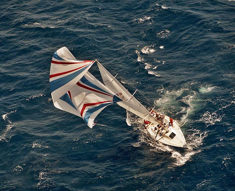 Indulgence in 1983 and there was one hell of a Chinese gybe involved as well... Nasty stuff photo copyright Richard Bennett taken at Cruising Yacht Club of Australia and featuring the IRC class