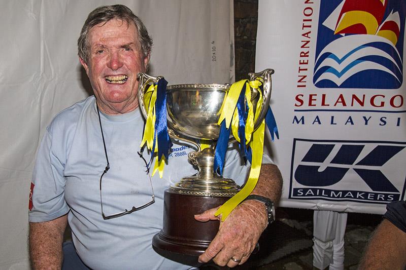Geoff Hill (Antipodes) is hanging on to the Jugra Cup this time. Raja Muda Selangor International Regatta 2019 photo copyright Guy Nowell / RMSIR taken at Royal Selangor Yacht Club and featuring the IRC class