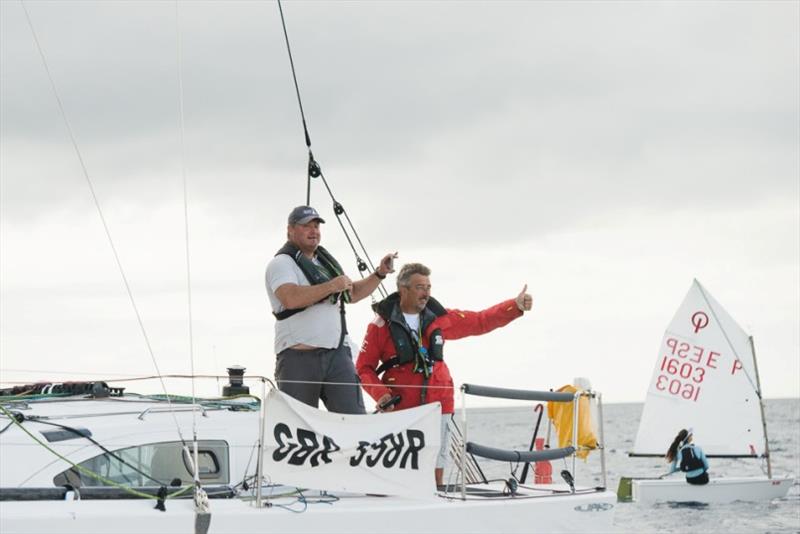 Jeremy Waitt and Richard Palmer on JPK 10.10 Jangada are the furthest north of the rhumb line in the RORC Transatlantic Race - photo © Joaquin Vera / RORC / Calero Marinas