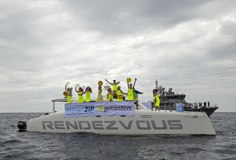 Megazip cheerleaders. GO GO MEGAZIP! Phuket King's Cup 2019 photo copyright Guy Nowell / Phuket King's Cup taken at Royal Varuna Yacht Club and featuring the IRC class