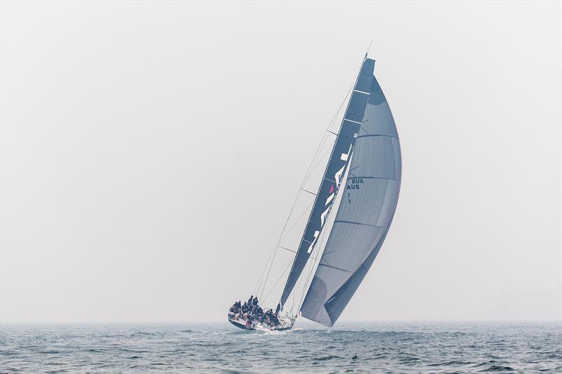 Naval Group using what wind from the Nor'West that was available. It went to the Nor'East, but did not clear anything photo copyright Andrea Francolini taken at Cruising Yacht Club of Australia and featuring the IRC class