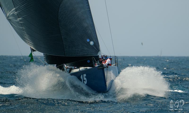 Revel in the conditions - 2019 RSHYR photo copyright Mitch Pearson / Surf Sail Kite taken at Cruising Yacht Club of Australia and featuring the IRC class