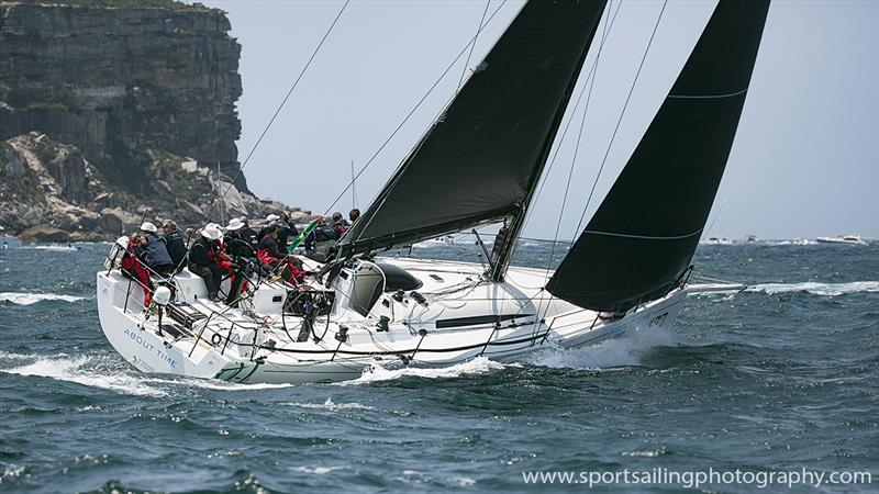 The Cookson 50, About Time photo copyright Beth Morley / www.sportsailingphotography.com taken at Cruising Yacht Club of Australia and featuring the IRC class