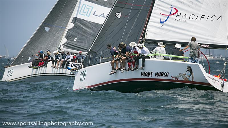 Farr40 Night Nurse photo copyright Beth Morley / www.sportsailingphotography.com taken at Cruising Yacht Club of Australia and featuring the IRC class