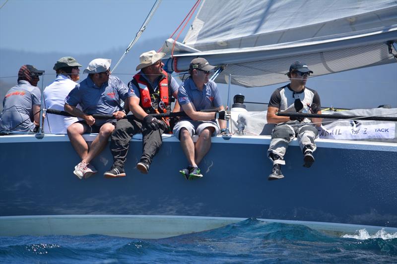 Heatwave crew shot Launceston to Hobart start photo copyright Colleen Darcey taken at Derwent Sailing Squadron and featuring the IRC class