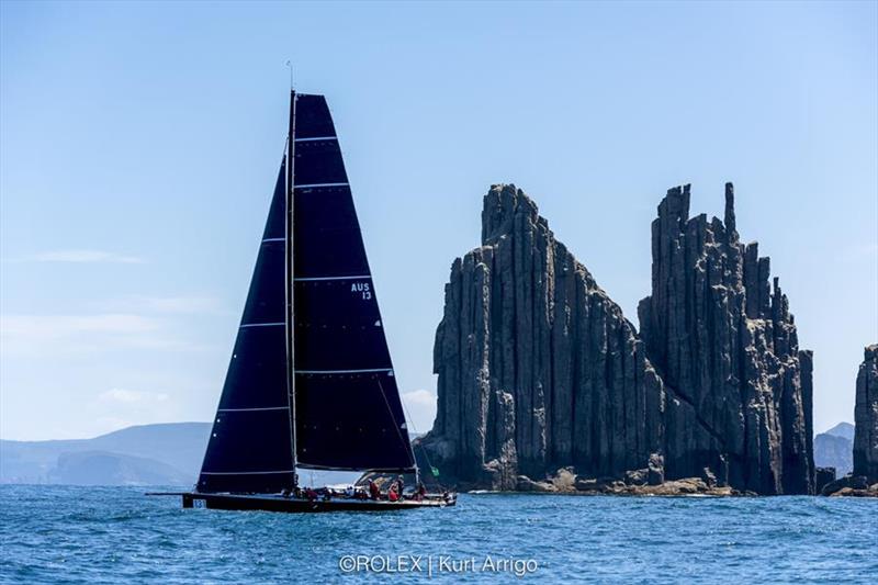 Chinese Whisper spent some time at the top of the overall leader board and tackled the fickle conditions well photo copyright Rolex / Kurt Arrig taken at Cruising Yacht Club of Australia and featuring the IRC class