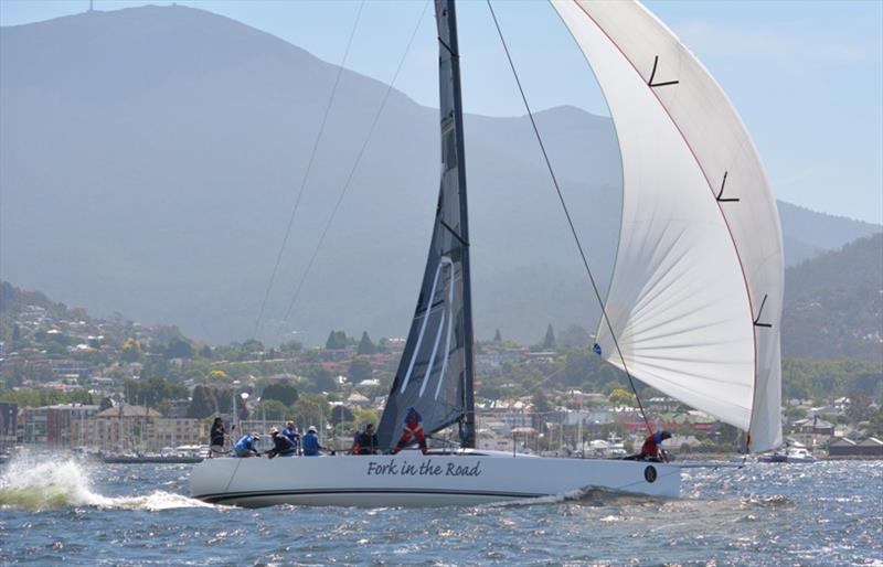 Fork in the Road - 2019 Launceston to Hobart Race photo copyright Colleen Darcey taken at Derwent Sailing Squadron and featuring the IRC class