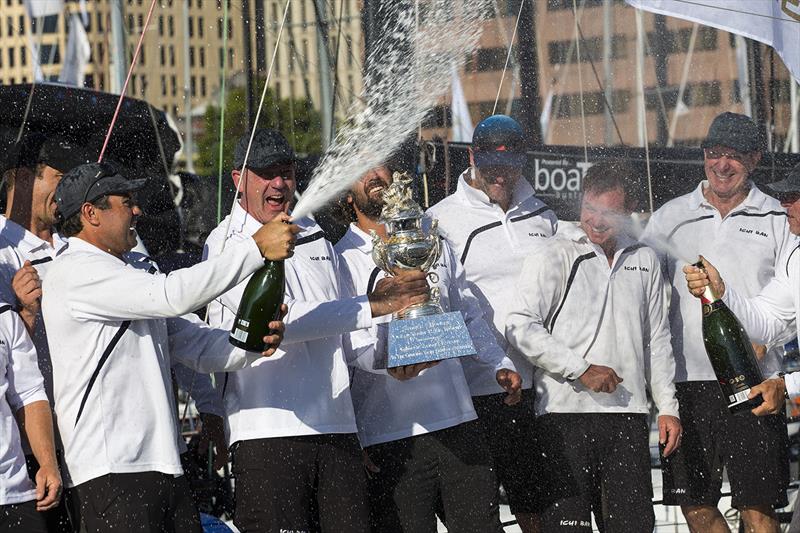 Let the Champagne flow - Overall Winner of the 2019 Sydney Hobart was Ichi Ban photo copyright Andrea Francolini taken at Royal Yacht Club of Tasmania and featuring the IRC class
