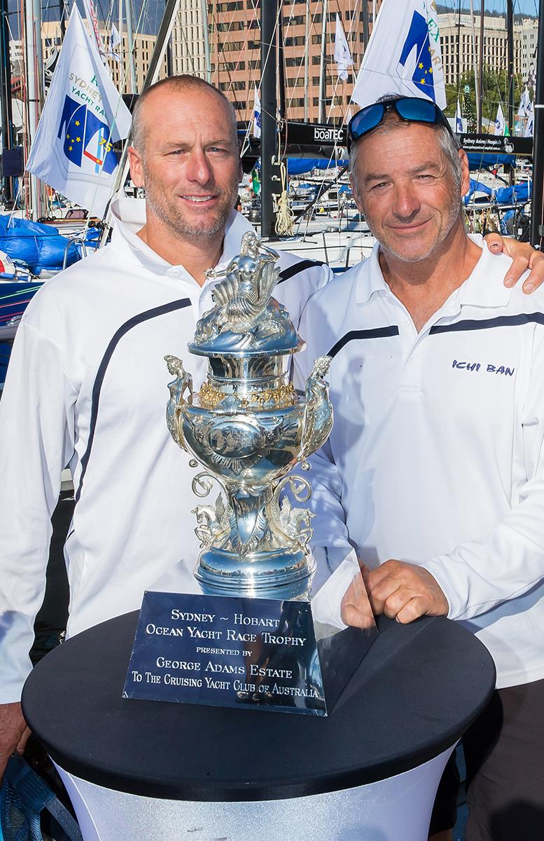 Anthony Merrington and Gordon Maguire - their third Tattersall Cup win together photo copyright Crosbie Lorimer taken at Royal Yacht Club of Tasmania and featuring the IRC class