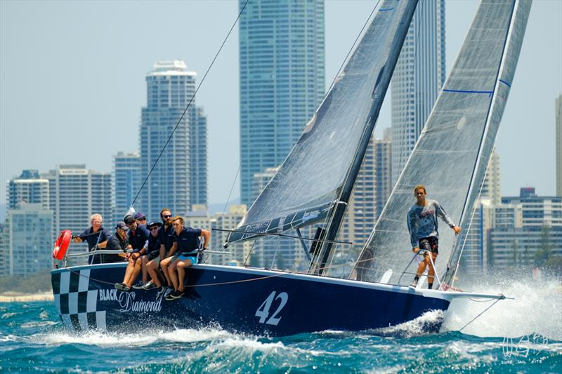 Startline ramp up on Black diamond - Bartercard Sail Paradise 2020 - Day 3 photo copyright Mitch Pearson / Surf Sail Kite taken at  and featuring the IRC class