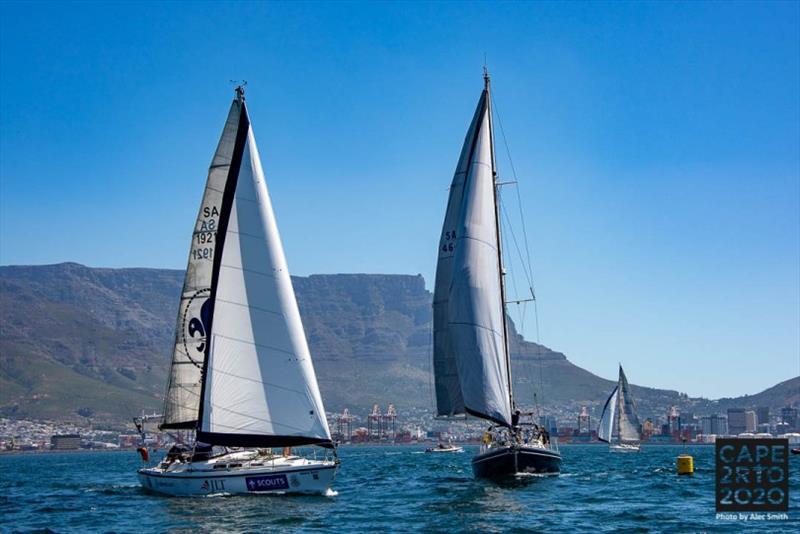 Cape2Rio2020 Ocean Race - First start photo copyright Alec Smith taken at Royal Cape Yacht Club and featuring the IRC class