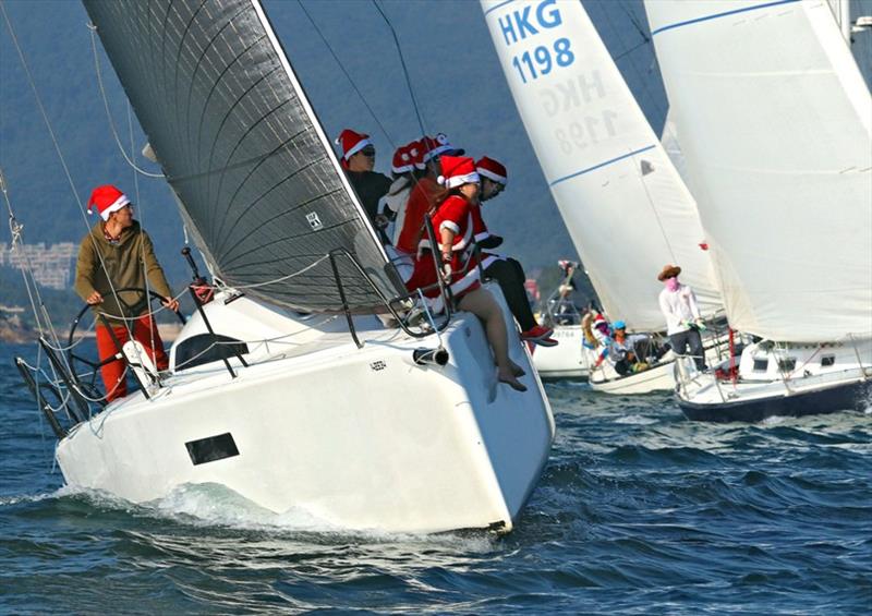 Lazy Piggy suitably attired - Monsoon Winter Series 2019, Race 8 photo copyright Hebe Jebes taken at Hebe Haven Yacht Club and featuring the IRC class