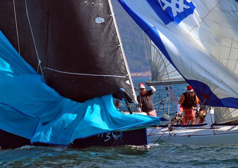 Spinnaker moments - Monsoon Winter Series 2019, Race 7 photo copyright Hebe Jebes taken at Hebe Haven Yacht Club and featuring the IRC class