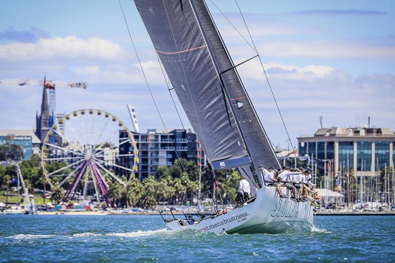 Festival of Sails - Secret Mens Business and Geelong backdrop - photo © Salty Dingo