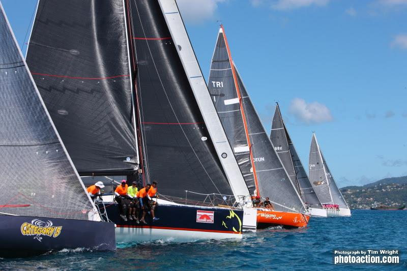 Hot racing on Silversands Race Day Two - 2020 Grenada Sailing Week photo copyright Tim Wright taken at  and featuring the IRC class