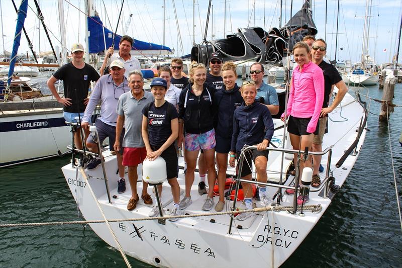 Team Trek-SegaFredo competed in the MacGlide Festival of Sails and Cadel Evans Great Ocean Road Sailing Challenge. They joined Royal Geelong Yacht Club skipper Paul Buchholz for a sail last night on Extasea. - photo © Sarah Pettiford