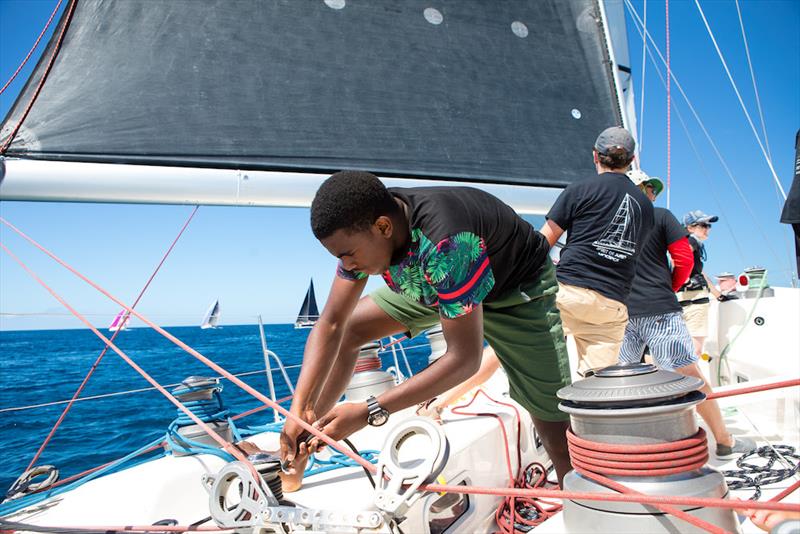 Jamille Charles racing on Peter Anthony's Farr 65 Spirit of Juno (ANT) - 2020 Grenada Sailing Week - photo © Arthur Daniel