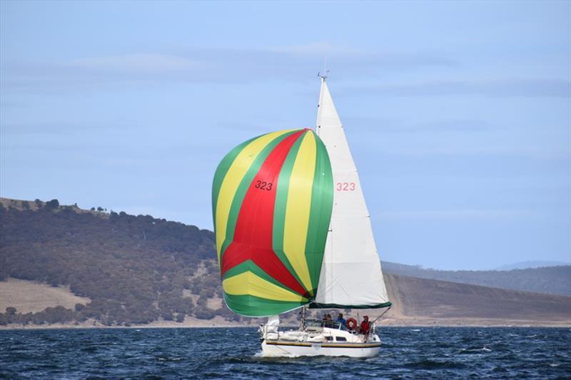 Division Four entrant Innovator sails home - Combined Clubs Summer Pennant Series 2020 photo copyright Jane Austin taken at Royal Yacht Club of Tasmania and featuring the IRC class