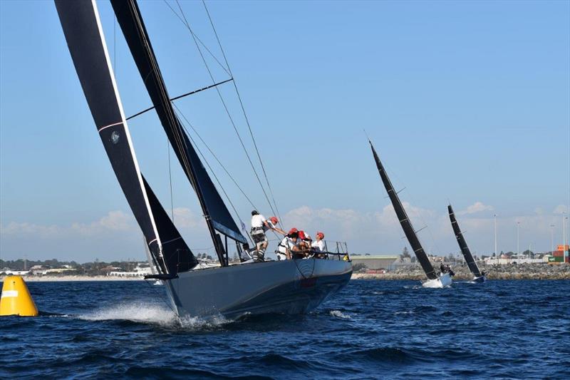 Indian leads at Day Buoy - 2020 Bunbury and Return Ocean Race photo copyright Susan Ghent taken at Royal Freshwater Bay Yacht Club and featuring the IRC class