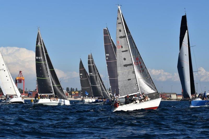 Race start. Al Fresco over early - 2020 Bunbury and Return Ocean Race photo copyright Susan Ghent taken at Royal Freshwater Bay Yacht Club and featuring the IRC class