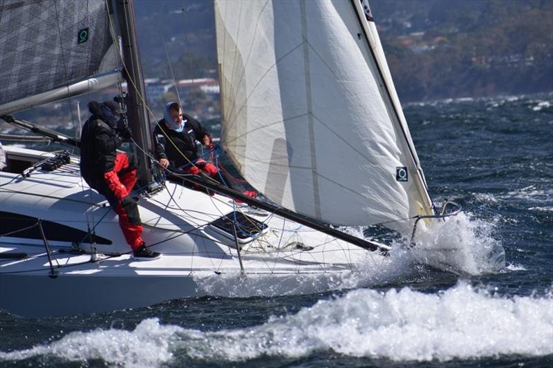 BandG Advantage digging in to the swell - 2020 Banjo's Shoreline Crown Series Bellerive Regatta - photo © Jane Austin