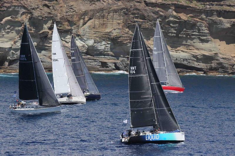 Liquid (ANT), Pamala Baldwin's J/122 got off to a good start in IRC Two - 2020 RORC Caribbean 600 photo copyright Tim Wright / photoaction.com taken at Royal Ocean Racing Club and featuring the IRC class