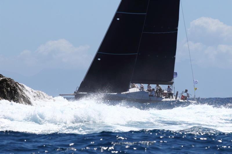 Eric de Turckheim's NMD54 Teasing Machine (FRA) at St Barths on the second day of the RORC Caribbean 600 photo copyright Tim Wright / photoaction.com taken at Royal Ocean Racing Club and featuring the IRC class