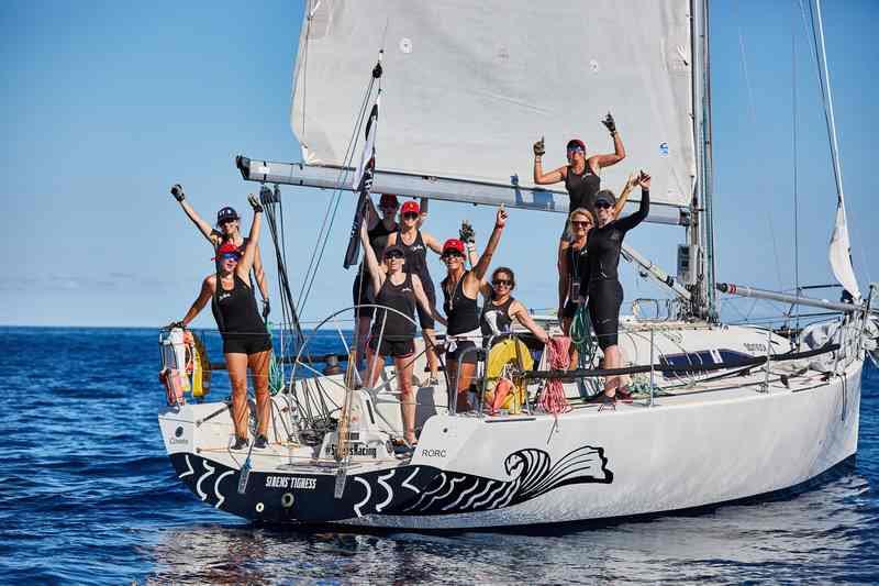 Les Sirens on Olympia's Tigress - Les Voiles de St. Barth 2016 photo copyright Michael Gram taken at Saint Barth Yacht Club and featuring the IRC class