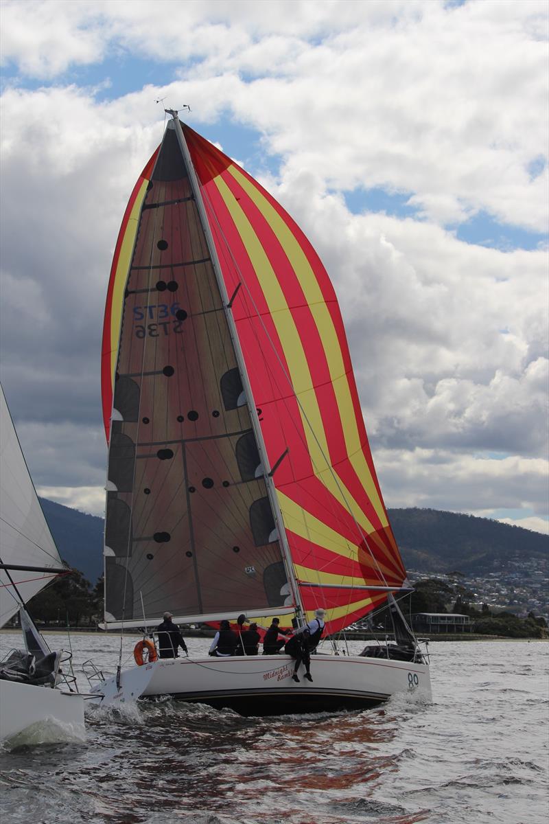 Midnight Rambler (Ed Psaltis) won the Divisiion 1 IRC Summer Pennant photo copyright Peter Campbell taken at Royal Yacht Club of Tasmania and featuring the IRC class