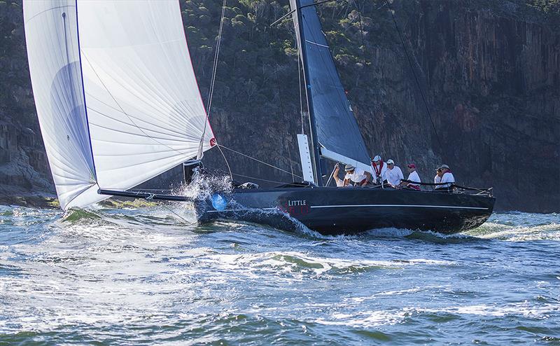 Little Nico racing back into Port Stephens photo copyright John Curnow taken at Port Stephens Yacht Club and featuring the IRC class