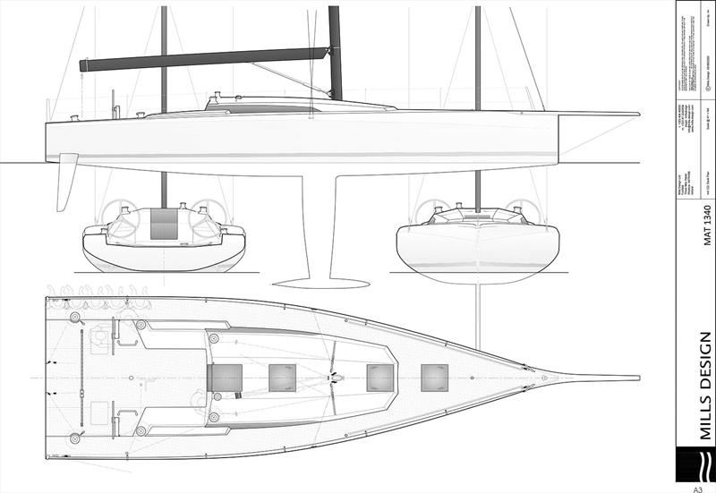 M.A.T in Turkey are set to build the new Mark Mills penned M.A.T 1340 racer/cruiser - photo © Mills Design