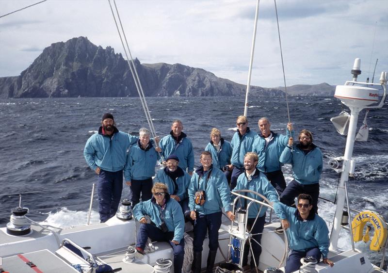 The crew of PRIDE OF TEESSIDE, competing in the 1992/3 British Steel Challenge round the world yacht race rounding Cape Horn west about photo copyright Andrew Chamberlain / PPL taken at  and featuring the IRC class