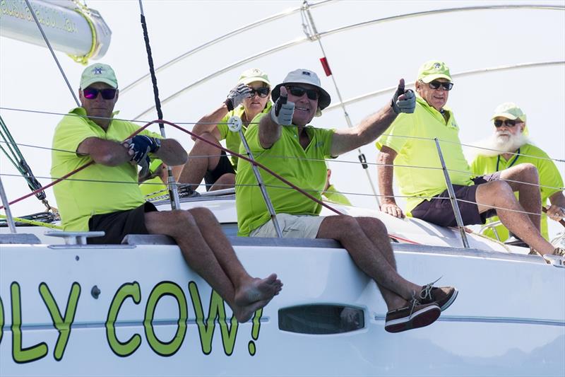 Holy Cow! We can finally race again - Airlie Beach Race Week 2019 photo copyright Andrea Francolini taken at Whitsunday Sailing Club and featuring the IRC class