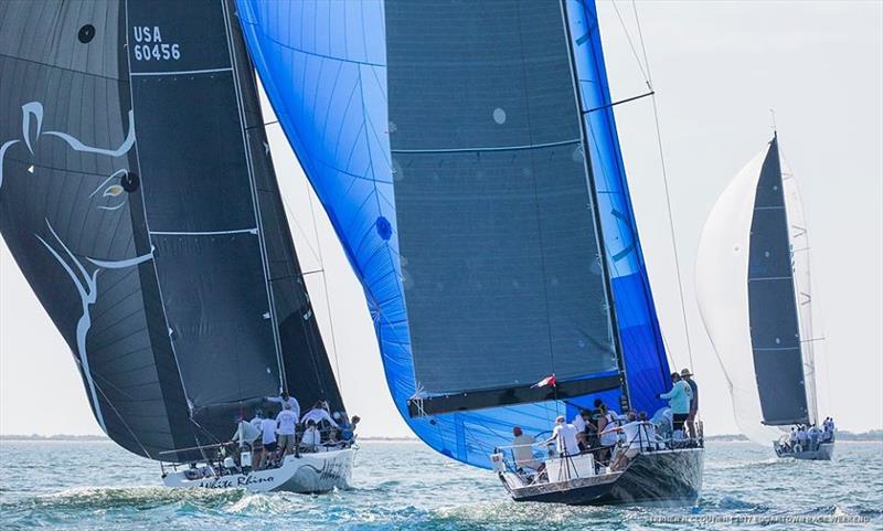 The fleet heads off on the 'Round-the-Island race in 2019. - photo © Stephen R. Cloutier