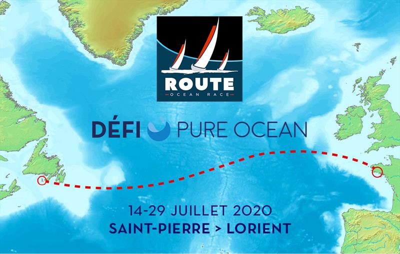 The route map for the 2020 Pure Ocean Challenge photo copyright 2020 Pure Ocean Challenge taken at Yacht Club de France and featuring the IRC class