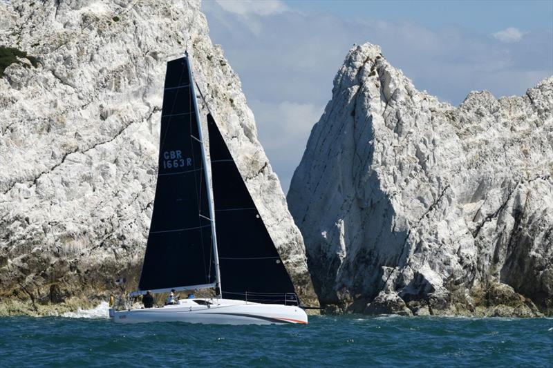 Jim Driver's Sun Fast 3300 Chilli Pepper took the win in RORC Race the Wight IRC Three in their maiden race photo copyright Rick Tomlinson taken at Royal Ocean Racing Club and featuring the IRC class